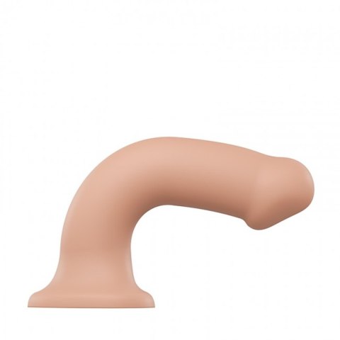 SEMI-REALISTIC DUAL DENSITY BENDABLE DILDO VANILLA - XL Strap-on-me