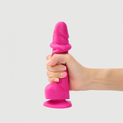 SLIDING SKIN REALISTIC DILDO FUSHIA S Strap-on-me