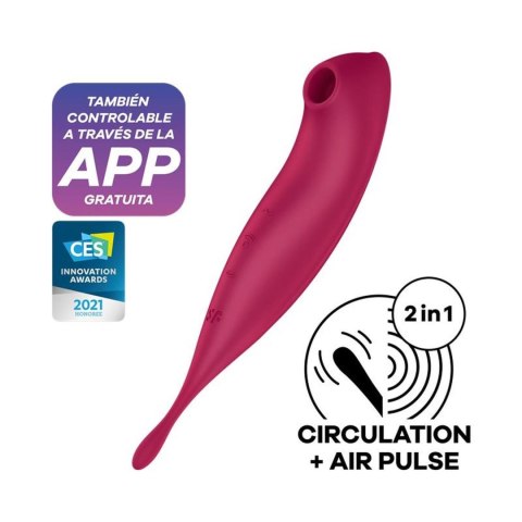 Twirling Pro Connect App dark red Satisfyer