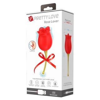 PRETTY LOVE - Rose Lover, 12 vibration functions 12 licking settings Pretty Love