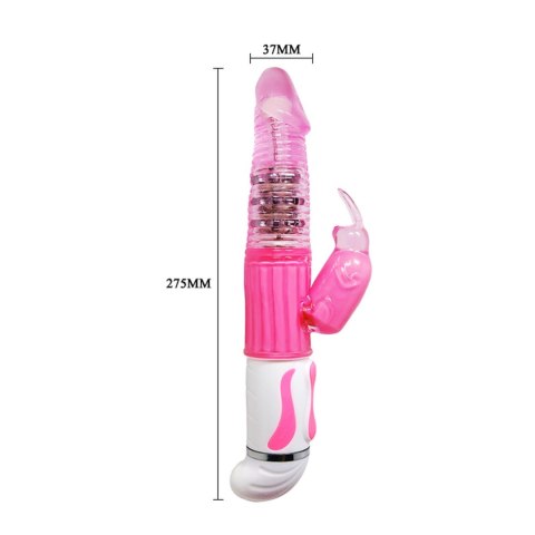 BAILE- Fasination Vibrator Pink,12 vibration functions 4 rotation functions Baile