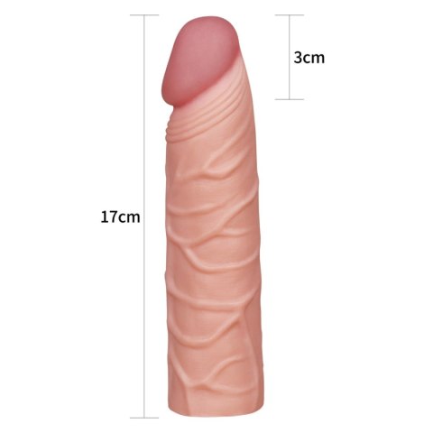 Add 1"" Pleasure X Tender Penis Sleeve Flesh Lovetoy