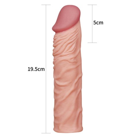 Add 2"" Pleasure X Tender Penis Sleeve Flesh Lovetoy