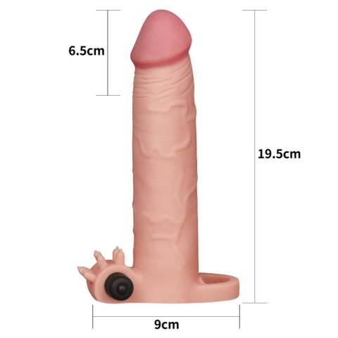 Add 3"" Pleasure X Tender Vibrating Penis Sleeve Lovetoy