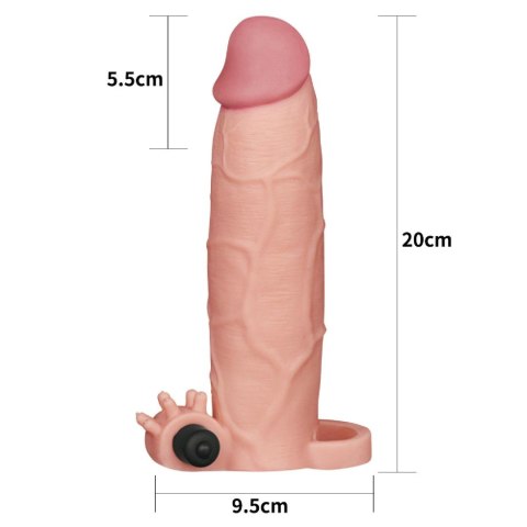 Add 3"" Pleasure X Tender Vibrating Penis Sleeve Lovetoy