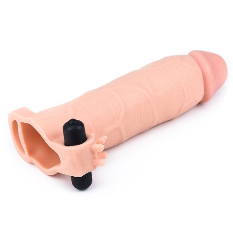 Add 3"" Pleasure X Tender Vibrating Penis Sleeve Lovetoy