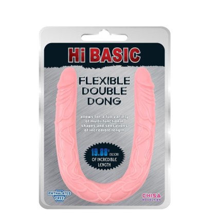 Jelly Flexible Double Dong-Flesh HI-Basic