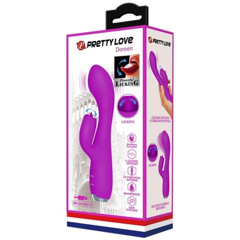 PRETTY LOVE - GLORIA Purple, 12 vibration functions 3 pulse wave settings Memory function Pretty Love