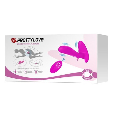 PRETTY LOVE -REMOTE CONTROL MASSAGER, 12 vibration functions Wireless remote control Pretty Love