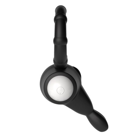 Power Clit Silicone Cockring Black Lovetoy