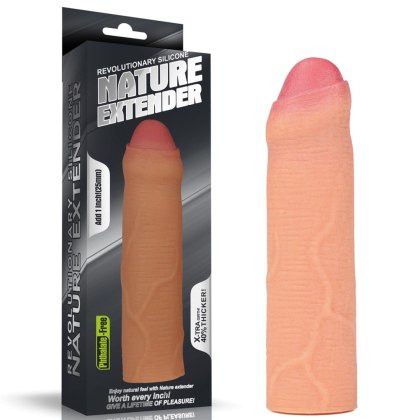 Add 1"" Revolutionary Silicone Nature Extender Uncircumcised Lovetoy