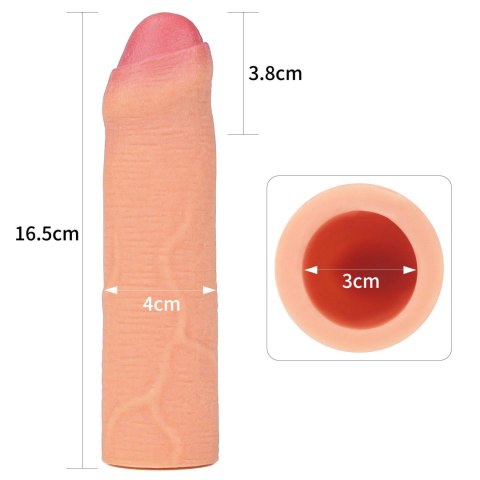 Add 1"" Revolutionary Silicone Nature Extender Uncircumcised Lovetoy