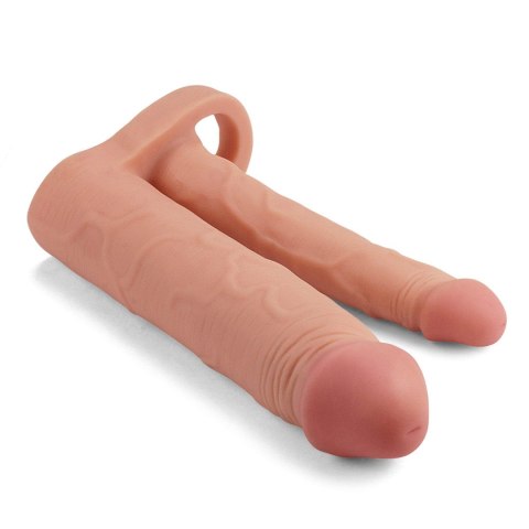 Add 2"" Pleasure X Tender Double Penis Sleeve Lovetoy