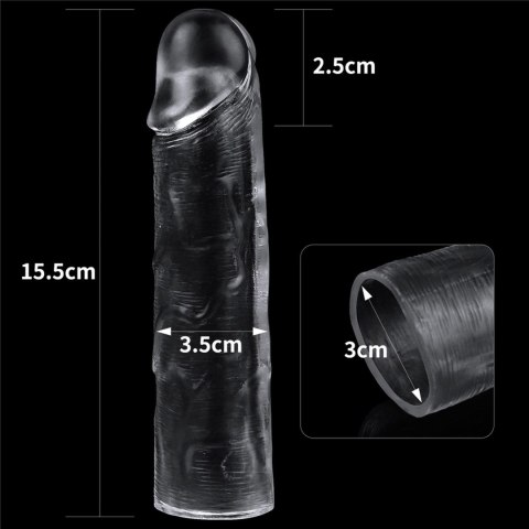 Flawless Clear Penis Sleeve Add 1'' Lovetoy