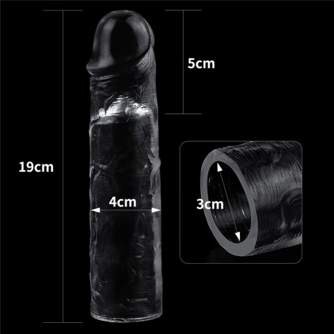 Flawless Clear Penis Sleeve Add 2'' Lovetoy