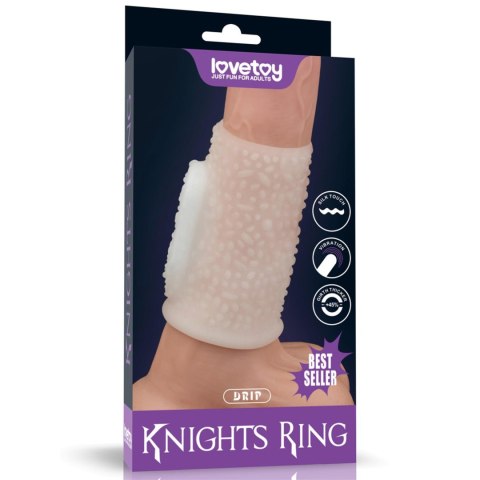 Vibrating Drip Knights Ring (White) Lovetoy