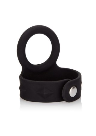 3-Snap Scrotum Ring - Medium Black Calexotics