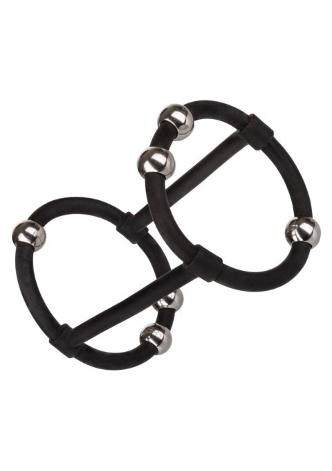 Beaded Silicone Enhancer Cage Black Calexotics