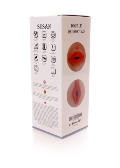 Masturbator- SUSAN Double Delight 2.0 - 36 functions USB B - Series Lyla