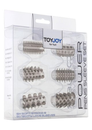 Power Penis Sleeve Set Grey ToyJoy