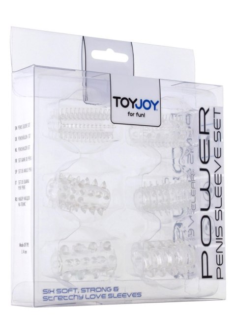 Power Penis Sleeve Set Transparent ToyJoy