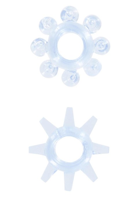 Power Stretchy Rings 2pcs Blue ToyJoy