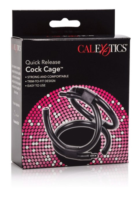 Quick Release Cock Cage Black Calexotics