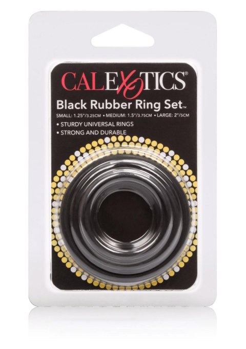 Rubber Ring - 3 Piece Set Black Calexotics