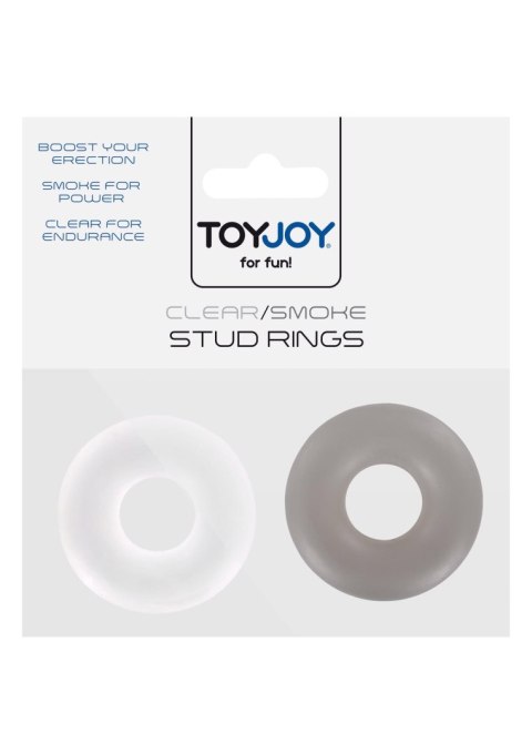 Stud Rings 2pcs Transparent ToyJoy