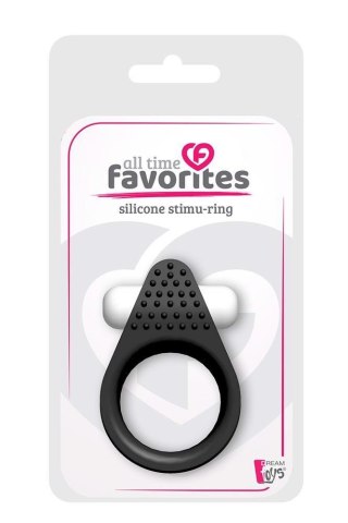 ALL TIME FAVORITES SILICONE STIMU-RING BLACK Dream Toys