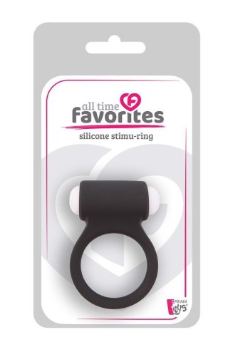 ALL TIME FAVORITES SILICONE STIMU-RING BLACK Dream Toys