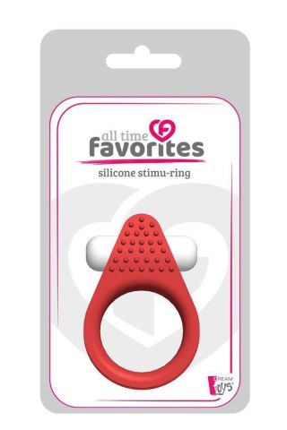 ALL TIME FAVORITES SILICONE STIMU-RING RED Dream Toys