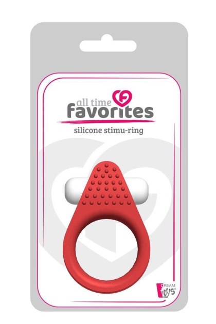 ALL TIME FAVORITES SILICONE STIMU-RING RED Dream Toys