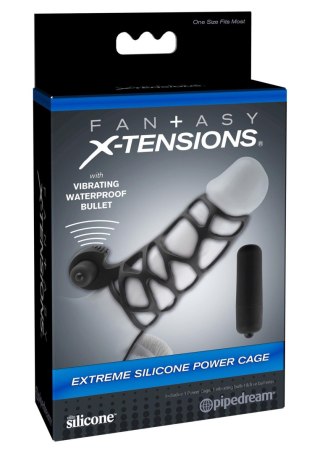 FX Extreme Silicone Power Cage Black Pipedream