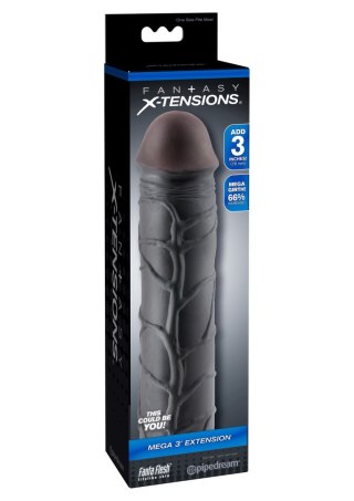 FX Mega 3 Inch Extension Black Pipedream