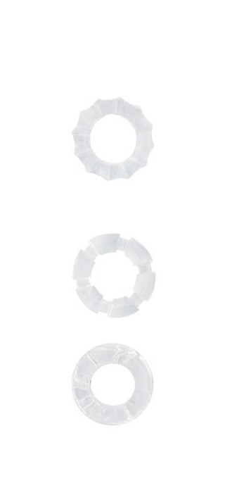 MENZSTUFF STRETCHY COCK RINGS CLEAR Dream Toys