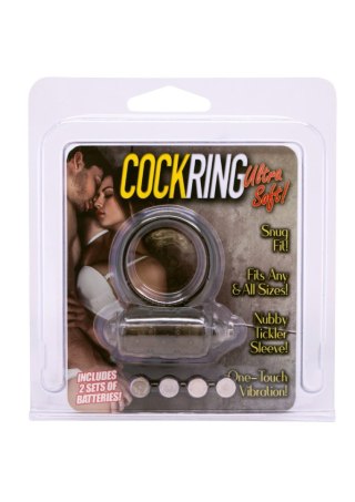 Mini Vibrating Cockring Black Seven Creations