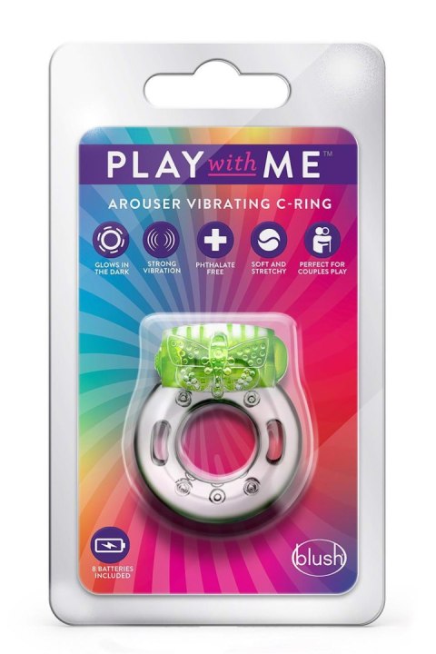 PLAY WITH ME AROUSER VIBRATING C-RING GREEN Blush