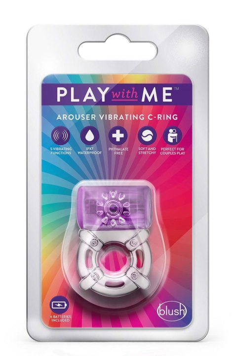 PLAY WITH ME ONE NIGHT STAND VIBRATING C-RING PURPLE Blush