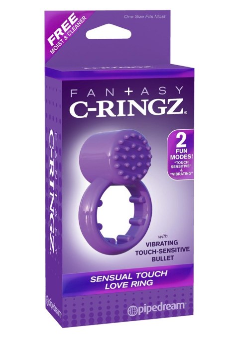 Pierścień-SENSUAL TOUCH LOVE RING PURPLE Pipedream