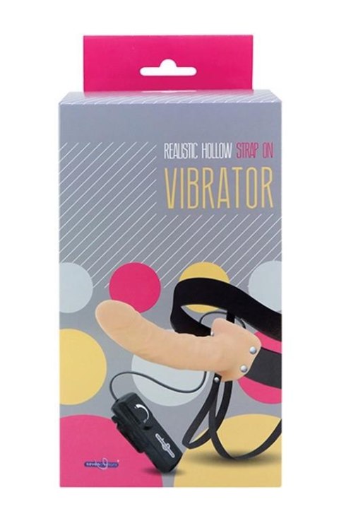 REALISTIC HOLLOW STRAP ON VIBRATOR 8INCH Seven Creations