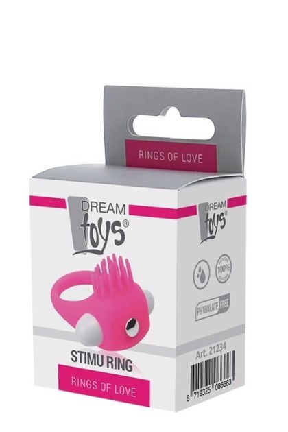 RINGS OF LOVE SILICONE STIMU RING PINK Dream Toys