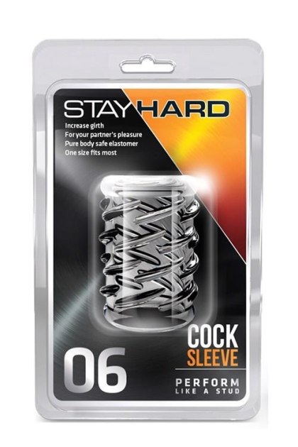 STAY HARD COCK SLEEVE 06 CLEAR Blush