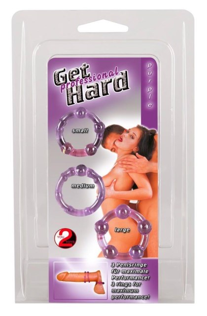 Cock Rings Set "Get Hard" lila You2Toys