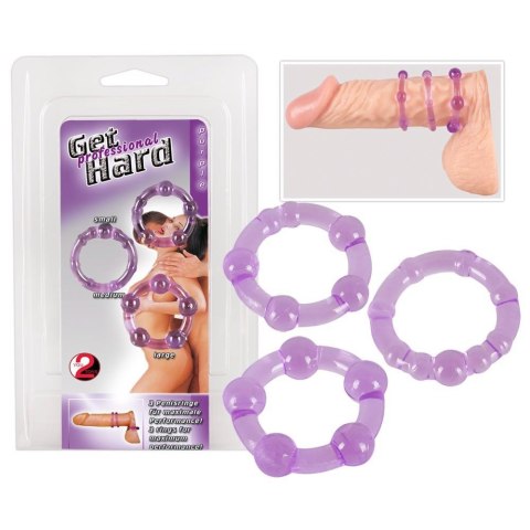 Cock Rings Set "Get Hard" lila You2Toys