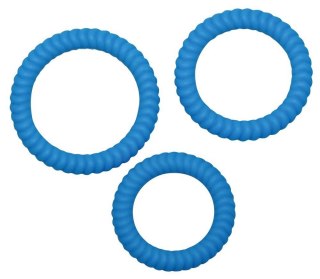 Lust 3 Cock Rings blue You2Toys