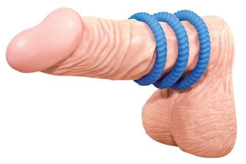 Lust 3 Cock Rings blue You2Toys