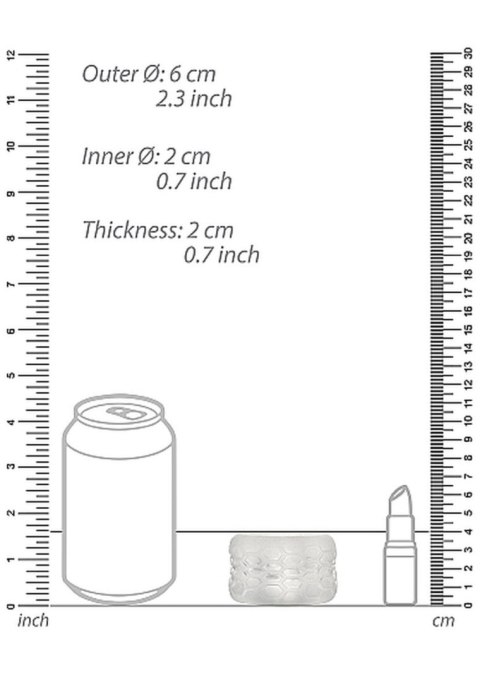 N0. 94 - Reversible Masturbator and Bumper - Transparent Sono