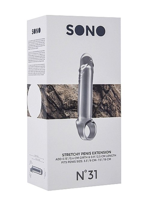 No.31 - Stretchy Penis Extension - Translucent Sono