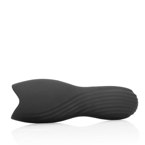 Vibrating Masturbator Sleeve - Licorice Black Loveline